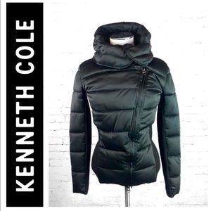 Kenneth Cole Jacket Asymmetrical zip up jacket